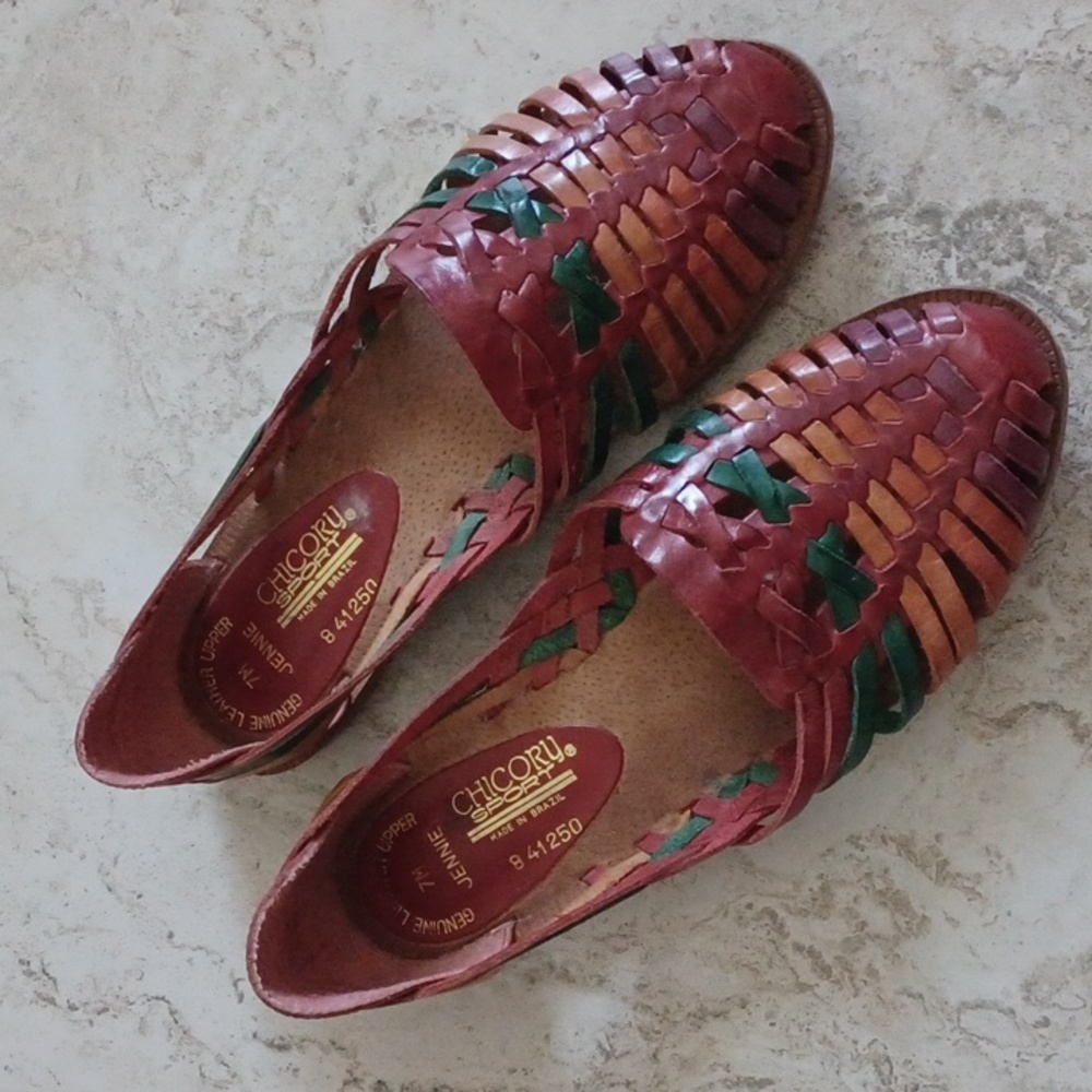 Vintage Leather Huaraches by Chicory Sport - 7M